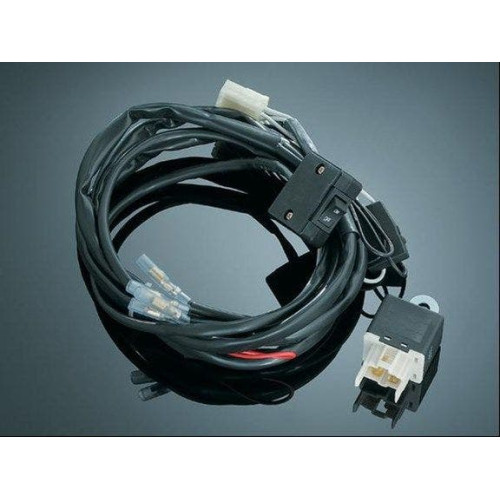 PartzBiz HD: 4411801-Kuryakyn 2328 Universal 12V Driving Light Wiring & Relay Kit w/ Rocker Switch
