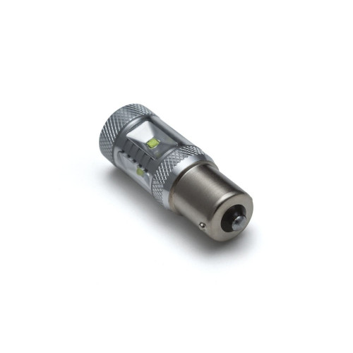 PartzBiz HD: 4411767-Kuryakyn White Single Circuit 1156 หลอดไฟ LED ความเข้มสูงหน้า / หลัง Harley | 2274