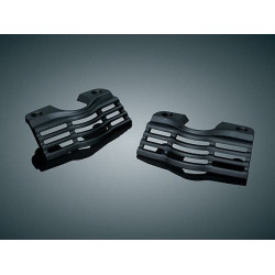 PartzBiz HD KA7261 - Kuryakyn 7261 Wrinkle Black Stepped Spark Plug Head Bolt Covers Harley 99-16