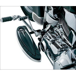 PartzBiz HD KA4566 - Kuryakyn 4566 แผ่นพื้นไดรเวอร์ Chrome Zombie ครอบคลุมบอร์ดแบบดั้งเดิมของ Harley 84-18