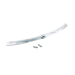 PartzBiz HD KA1198 - Kuryakyn 1198 Chrome Zombie Windshield Trim 96-13 Harley Batwing FLHT/FLHX 