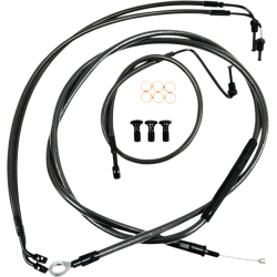 PartzBiz HD DS06620782 - LA Choppers Midnight Stock Mini Ape Hanger DD Cables Line Kit Harley Softail 18-Up PartzBiz HD DS06620782 - LA Choppers Midnight Stock Mini Ape Hanger DD Cables Line Kit Harley Softail 18-Up