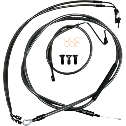 PartzBiz HD: 4411638-LA Choppers Midnight Stock Mini Ape Hanger DD Cables Line Kit Harley Softail 18-Up PartzBiz HD: 4411638-LA Choppers Midnight Stock Mini Ape Hanger DD Cables Line Kit Harley Softail 18-Up
