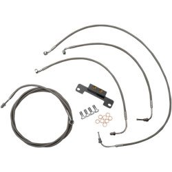 PartzBiz HD DS06620201 - LA Choppers Cable Brake Line Kit 15-17 Mini Apes Stainless No ABS Harley M8 17-Up