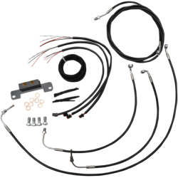 PartzBiz HD DS06620214 - LA Choppers Cable & Wire Kit 15-17 Ape Hangers สีดำ ไม่มี ABS Harley M8 17-Up PartzBiz HD DS06620214 - LA Choppers Cable & Wire Kit 15-17 Ape Hangers สีดำ ไม่มี ABS Harley M8 17-Up