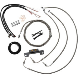 PartzBiz HD DS06620216 - LA Choppers Cable & Wire Kit 18-20 Ape Hangers สแตนเลสไม่มี ABS Harley M8 17-Up PartzBiz HD DS06620216 - LA Choppers Cable & Wire Kit 18-20 Ape Hangers สแตนเลสไม่มี ABS Harley M8 17-Up