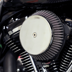 PartzBiz HD DS10102572 - LA Choppers Chrome Plain Cover Big Air Cleaner Kit Harley Twin Cam 08-17 PartzBiz HD DS10102572 - LA Choppers Chrome Plain Cover Big Air Cleaner Kit Harley Twin Cam 08-17