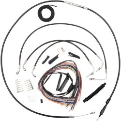 PartzBiz HD DS06101203 - La Choppers ชุดสายไฟ Vnl สีดำ 12 ”-14 ” Kit Harley 14-15 FLHR W/O ABS | LA-8011KT2-13B PartzBiz HD DS06101203 - La Choppers ชุดสายไฟ Vnl สีดำ 12 ”-14 ” Kit Harley 14-15 FLHR W/O ABS | LA-8011KT2-13B