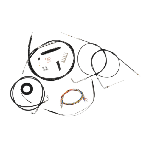 PartzBiz HD: 4411547-La Choppers Complete Black Vnyl Cable Line 18"-20" Kit Harley 07-10 FXST/B/C | LA-8140KT2-19B PartzBiz HD: 4411547-La Choppers Complete Black Vnyl Cable Line 18"-20" Kit Harley 07-10 FXST/B/C | LA-8140KT2-19B