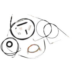 PartzBiz HD DS06101285 - La Choppers Complete Black Vnyl Cable Line Mini Ape Kit Harley 07-10 FXSTD FLST | LA-8110KT2A-08B PartzBiz HD DS06101285 - La Choppers Complete Black Vnyl Cable Line Mini Ape Kit Harley 07-10 FXSTD FLST | LA-8110KT2A-08B