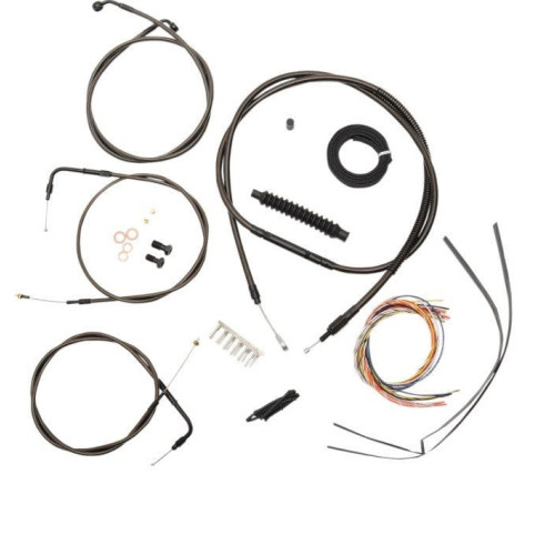PartzBiz HD: 4411474-La Choppers Complete Midnight Cable Line 15"-17" Kit Harley 04-06 Sportster  | LA-8310KT2-16M