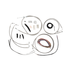 PartzBiz HD DS06101238 - La Choppers Complete Stainless Cable Line 15"-17" Kit Harley 08-13 FLH/X/R ABS | LA-8051KT2-13 PartzBiz HD DS06101238 - La Choppers Complete Stainless Cable Line 15"-17" Kit Harley 08-13 FLH/X/R ABS | LA-8051KT2-13