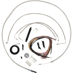 PartzBiz HD DS06101190 - La Choppers Complete Stainless Cable Line 18"-20" Kit Harley 08-13 FLHT/X/R | LA-8010KT2-13 PartzBiz HD DS06101190 - La Choppers Complete Stainless Cable Line 18"-20" Kit Harley 08-13 FLHT/X/R | LA-8010KT2-13