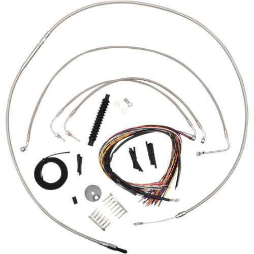PartzBiz HD: 4411442-La Choppers Complete Stainless Cable Line 18"-20" Kit Harley 08-13 FLHT/X/R | LA-8010KT2-13 PartzBiz HD: 4411442-La Choppers Complete Stainless Cable Line 18"-20" Kit Harley 08-13 FLHT/X/R | LA-8010KT2-13