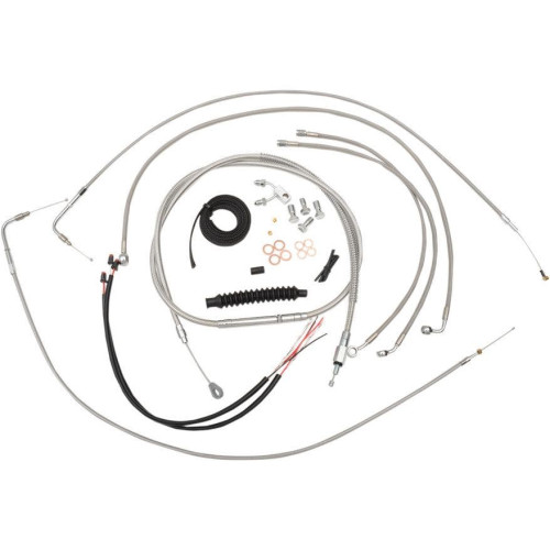 PartzBiz HD: 4411446-La Choppers Complete Stainless Cable Line 12"-14" Kit Harley 11-14 Softail ABS | LA-8150KT2-13 PartzBiz HD: 4411446-La Choppers Complete Stainless Cable Line 12"-14" Kit Harley 11-14 Softail ABS | LA-8150KT2-13