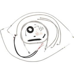PartzBiz HD DS06101336 - La Choppers Complete Stainless Cable Line 15"-17" Kit Harley 11-14 Softail ABS | LA-8150KT2-16 PartzBiz HD DS06101336 - La Choppers Complete Stainless Cable Line 15"-17" Kit Harley 11-14 Softail ABS | LA-8150KT2-16