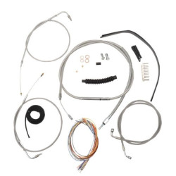 PartzBiz HD DS06101314 - La Choppers Complete Stainless Cable Line 18"-20" Kit Harley 00-06 FXST/B/C | LA-8130KT2-19 PartzBiz HD DS06101314 - La Choppers Complete Stainless Cable Line 18"-20" Kit Harley 00-06 FXST/B/C | LA-8130KT2-19