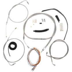 PartzBiz HD DS06101326 - La Choppers Complete Stainless Cable Line 18"-20" Kit Harley 07-10 FXST/B/C | LA-8140KT2-19 PartzBiz HD DS06101326 - La Choppers Complete Stainless Cable Line 18"-20" Kit Harley 07-10 FXST/B/C | LA-8140KT2-19