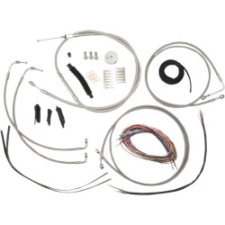 PartzBiz HD DS06101230 - La Choppers Complete Stainless Cable Line 18"-20" Kit Harley 08-13 FLTR W/ABS | LA-8050KT2-19 PartzBiz HD DS06101230 - La Choppers Complete Stainless Cable Line 18"-20" Kit Harley 08-13 FLTR W/ABS | LA-8050KT2-19