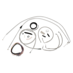 PartzBiz HD DS06101182 - La Choppers ชุดสายเคเบิ้ลสแตนเลส 18 ”-20 ” Kit Harley 2007 FLHR FLTR | LA-8006KT2B-19 PartzBiz HD DS06101182 - La Choppers ชุดสายเคเบิ้ลสแตนเลส 18 ”-20 ” Kit Harley 2007 FLHR FLTR | LA-8006KT2B-19