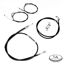 PartzBiz HD LA-BK-FXWG-06-08 - La Choppers ขยายชุดสายเคเบิลสีดำสำหรับ Harley Davidson 06-08 Dyna FXDWG Wide Glide | PartzBiz HD LA-BK-FXWG-06-08 - La Choppers ขยายชุดสายเคเบิลสีดำสำหรับ Harley Davidson 06-08 Dyna FXDWG Wide Glide |