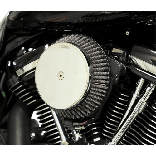 PartzBiz HD: 4411338-Trask Chrome Assault Charge Stage 1 เครื่องฟอกอากาศไหลสูง Milwaukee 8 Harley 17 | TM-1023CH