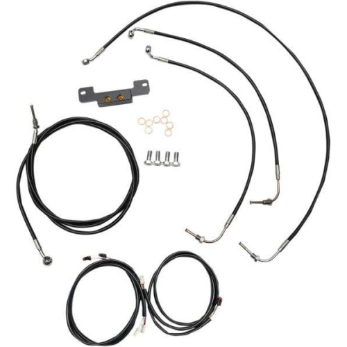PartzBiz HD: 4411254-LA Choppers Plug Play ชุดสายไฟ 18-20 Ape Hanger ไม่มี ABS Harley Touring 17-Up