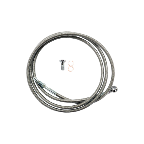 PartzBiz HD: 4411222-สายคลัตช์ถักสแตนเลส La Choppers สำหรับ Harley '14 FLH/T - 18 ”-20 ”