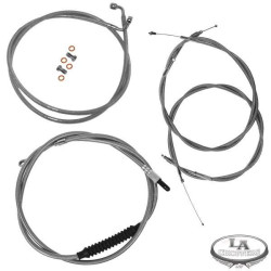 PartzBiz HD LA-SS-FXWG-06-08 - La Choppers Stock และชุดสายเคเบิลสแตนเลสแบบขยายสำหรับ Harley Davidson 06-08 FXDWG Wide Glide | PartzBiz HD LA-SS-FXWG-06-08 - La Choppers Stock และชุดสายเคเบิลสแตนเลสแบบขยายสำหรับ Harley Davidson 06-08 FXDWG Wide Glide |