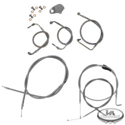 PartzBiz HD LA-SS-FLHT-96-07 - La Choppers Stock และชุดสายเคเบิลสแตนเลสแบบขยายสำหรับ Harley Davidson 96-07 FLHTC/CU FLHX | PartzBiz HD LA-SS-FLHT-96-07 - La Choppers Stock และชุดสายเคเบิลสแตนเลสแบบขยายสำหรับ Harley Davidson 96-07 FLHTC/CU FLHX |