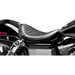 PartzBiz HD LPLK-111PT - Le Pera Black Lil Nugget Slammed Low Profile Solo Seat for Harley 06-16 Dyna | LK-111PT PartzBiz HD LPLK-111PT - Le Pera Black Lil Nugget Slammed Low Profile Solo Seat for Harley 06-16 Dyna | LK-111PT