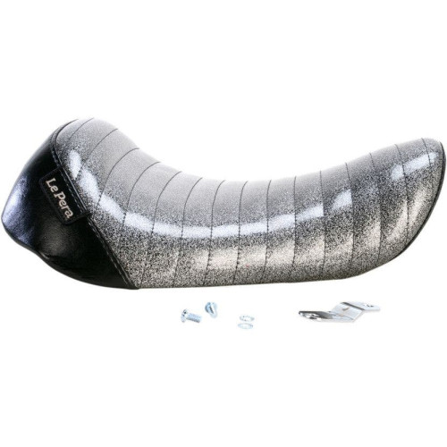 PartzBiz HD: 4411147-Le Pera Charcoal Metalflake Bare Bones Solo Seat Harley XL W/ 3.3 Gallon Tank | LF-006BKMFPT