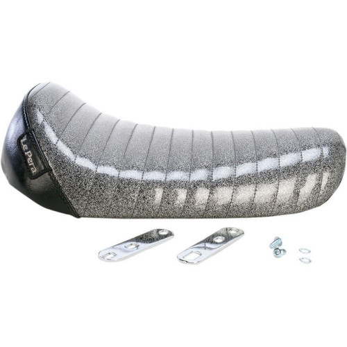 PartzBiz HD: 4411096-Le Pera L-006BKMFPT Charcoal Metalflake Bare Bones Solo Seat Harley XL 82-03 | L-006BKMFPT