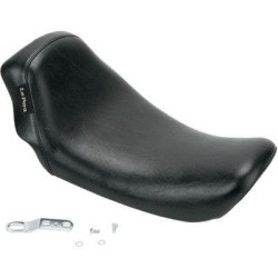PartzBiz HD LPLK-001 - Le Pera Smooth สีดำไวนิล Bare Bones Solo Seat สำหรับ 06-16 Harley Dyna FLD FXD/WG | แอลเค-001