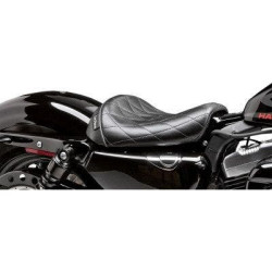 PartzBiz HD LPLK-006DM - Le Pera LK-006 DM Diamond Stitch Bare Bones Solo Driver Seat Harley XL1200X/V | LK-006 DM PartzBiz HD LPLK-006DM - Le Pera LK-006 DM Diamond Stitch Bare Bones Solo Driver Seat Harley XL1200X/V | LK-006 DM