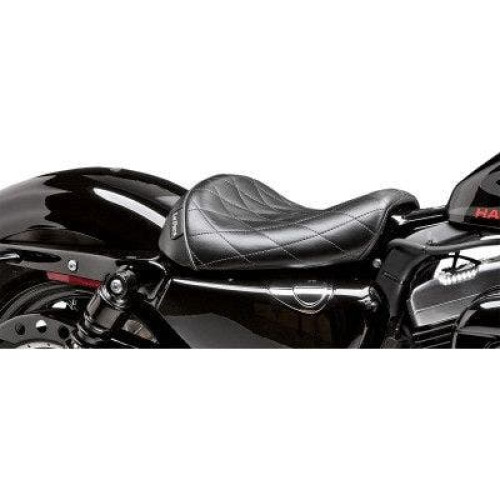 PartzBiz HD: 4411009-Le Pera LK-006 DM Diamond Stitch Bare Bones Solo Driver Seat Harley XL1200X/V | LK-006 DM PartzBiz HD: 4411009-Le Pera LK-006 DM Diamond Stitch Bare Bones Solo Driver Seat Harley XL1200X/V | LK-006 DM
