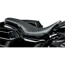 PartzBiz HD LPLK-079PT - Le Pera Pleated Black Vinyl Cobra Full Length Seat for Harley Touring 08-15 | Le Pera PartzBiz HD LPLK-079PT - Le Pera Pleated Black Vinyl Cobra Full Length Seat for Harley Touring 08-15 | Le Pera