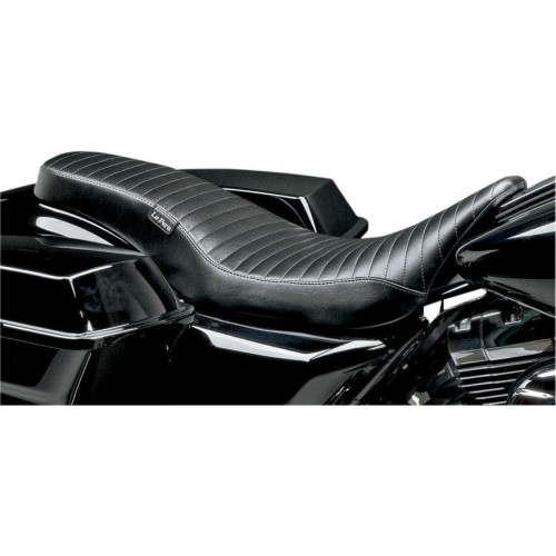 PartzBiz HD: 4411027-Le Pera Pleated Black Vinyl Cobra Full Length Seat for Harley Touring 08-15 | Le Pera