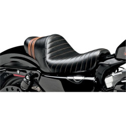PartzBiz HD LPLK-416BRN - Le Pera LK-416BRN Stubs Spoiler Solo Seat w/ Red Stripes Sportster 04-06 10-17 | LK-416BRN PartzBiz HD LPLK-416BRN - Le Pera LK-416BRN Stubs Spoiler Solo Seat w/ Red Stripes Sportster 04-06 10-17 | LK-416BRN