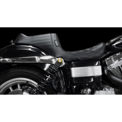 PartzBiz HD LPLK-581PT - Le Pera LK-581PT Black Pleated Tailwhip 2-Up Motorcycle Seat Harley Dyna 06-17 Custom Upgrade Replacement Best New Saddle Bike Motorcycle for stunt wheelie performance foot 0803-0643 08030643 PartzBiz HD LPLK-581PT - Le Pera LK-581PT Black Pleated Tailwhip 2-Up Motorcycle Seat Harley Dyna 06-17 Custom Upgrade Replacement Best New Saddle Bike Motorcycle for stunt wheelie performance foot 0803-0643 08030643
