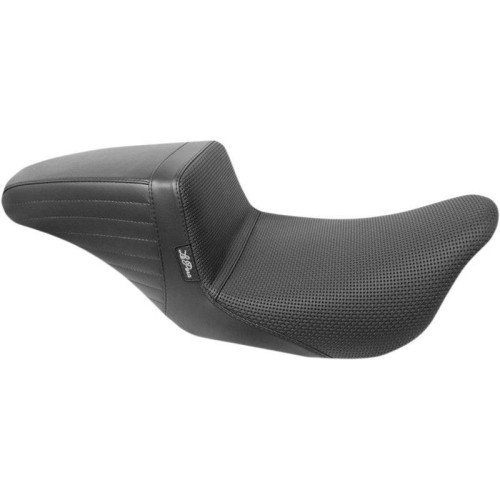 PartzBiz HD: 4410955-Le Pera LK-597BW Black Basket Weave Kickflip Solo Seat 08-23 Harley FL Touring 0801-1120 08011120 672082
