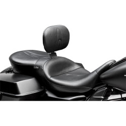 PartzBiz HD LPLK-767BR - Le Pera LK-767BR Black RT66 2 up Seat w/ Driver Backrest Harley FLH 08-17 | LK-767BR PartzBiz HD LPLK-767BR - Le Pera LK-767BR Black RT66 2 up Seat w/ Driver Backrest Harley FLH 08-17 | LK-767BR