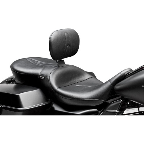 PartzBiz HD: 4410926-Le Pera LK-767BR สีดำ RT66 2 up Seat พร้อมพนักพิงคนขับ Harley FLH 08-17 | แอลเค-767บีอาร์