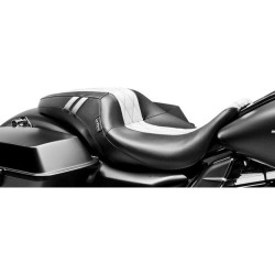 PartzBiz HD LPLK-987GT1 - Le Pera LK-987GT1 White Double Diamond Outcast GT1 2-Up Seat H-D Touring 08-Up best new bagger dresser seat upgrade replacement PartzBiz HD LPLK-987GT1 - Le Pera LK-987GT1 White Double Diamond Outcast GT1 2-Up Seat H-D Touring 08-Up best new bagger dresser seat upgrade replacement