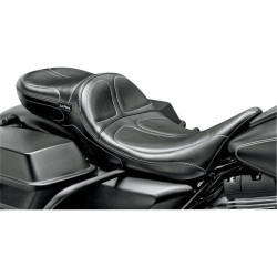 PartzBiz HD LPLN-957DL - Le Pera Maverick Daddy Long Legs 2-Up Stitched Seat for Harley FLH/T 97-01 | Le Pera PartzBiz HD LPLN-957DL - Le Pera Maverick Daddy Long Legs 2-Up Stitched Seat for Harley FLH/T 97-01 | Le Pera