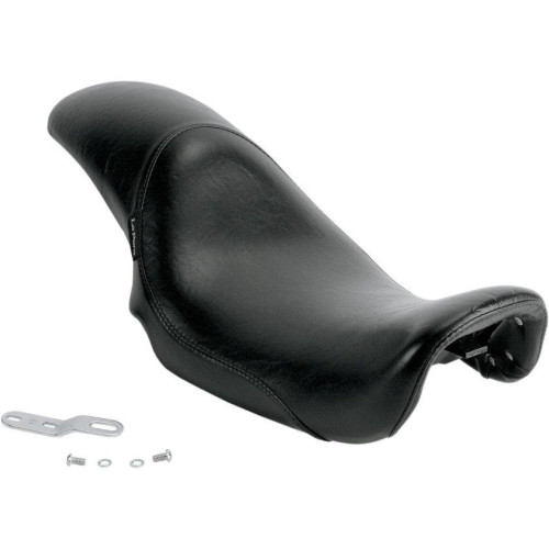 PartzBiz HD: 4410761-Le Pera Black Full Length Smooth Low Profile Silhouette Seat Harley Dyna 06-16 | LK-861