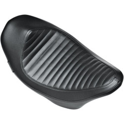 PartzBiz HD LPLK-807PT - Le Pera Villain ตะเข็บจีบสีดำ Solo สำหรับ Harley Touring FLH/T 08-15 | เลอ เปอร่า