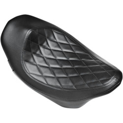 PartzBiz HD LPLK-807DM - Le Pera Villain Diamond Black Stitch Solo สำหรับ Harley Touring FLH/T 08-15 | เลอ เปอร่า