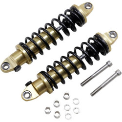 PartzBiz HD DS13101742 - Legend Gold Anodized Revo-A ปรับ 12” L Standard Shocks Harley Dyna 91-17 | 1310-1742