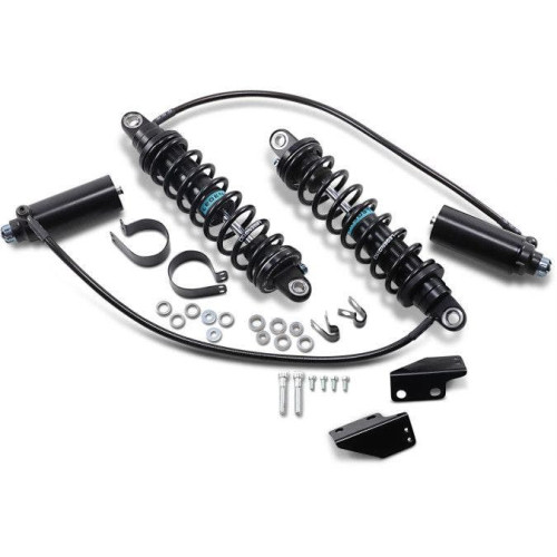 PartzBiz HD: 4410598-Legend Suspension Revo-ARC 13" Remote Reservoir Standard Shocks 99-08 Harley FLH | 1310-1878 PartzBiz HD: 4410598-Legend Suspension Revo-ARC 13" Remote Reservoir Standard Shocks 99-08 Harley FLH | 1310-1878